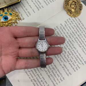 Vintage Silver Tone Dainty Women's Watch